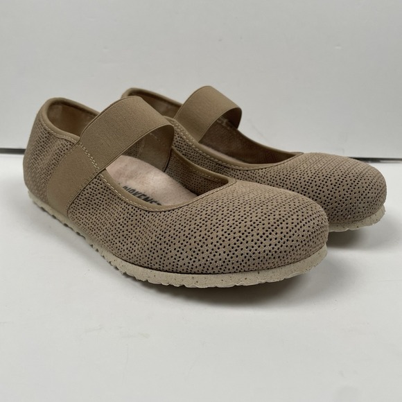 Birkenstock Tess Ballet Flat Shoes Beige CottageCore - Womens Size 8 | 39 - Picture 2 of 11